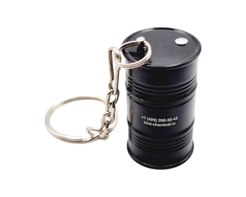 Флешка Металлическая Бочка "Barrel" R299 черная, гравировка 2+1