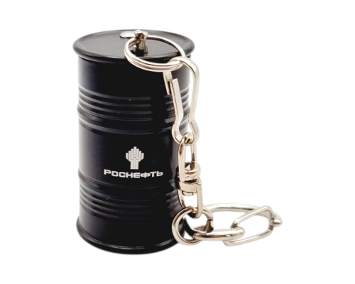 Флешка Металлическая Бочка "Barrel" R299 черная, гравировка