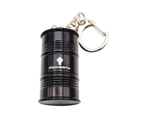 Флешка Металлическая Бочка "Barrel" R299 черная, гравировка