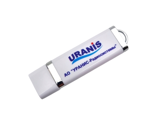 Флешка Пластиковая Протос Промо "Protos Promo" S12 белая, уф-печать 4+0