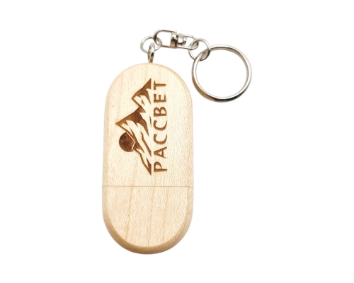 Флешка Деревянная Верона "Verona" F17 бежевая, гравировка