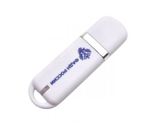 Флешка Пластиковая Мемо Софт-тач "Memo Soft-touch" S315 белая, уф-печать