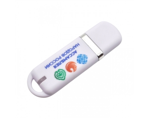 Флешка Пластиковая Мемо Софт-тач "Memo Soft-touch" S315 белая, уф-печать