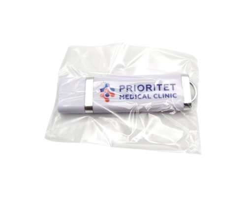 Флешка Пластиковая Протос Промо "Protos Promo" S12 белая, уф-печать 4+0