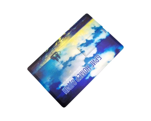 Флешка Пластиковая Визитка "Visit Card" S78 белая