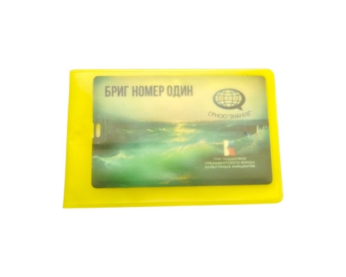 Флешка Пластиковая Визитка "Visit Card" S78 белая