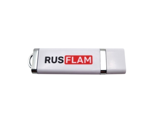 Флешка Пластиковая Протос Промо "Protos Promo" S12 белая, уф-печать