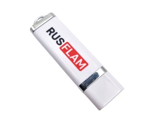 Флешка Пластиковая Протос Промо "Protos Promo" S12 белая, уф-печать