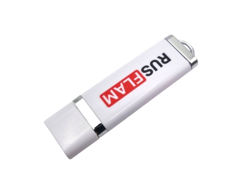 Флешка Пластиковая Протос Промо "Protos Promo" S12 белая, уф-печать