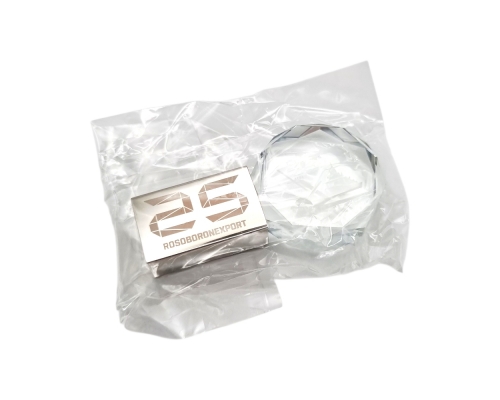 Флешка Стеклянная Кристалл Дискос "Crystal Discos" W516 серебристый, гравировка 3D