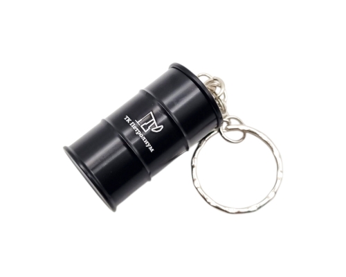 Флешка Металлическая Бочка "Barrel" R299 черная, гравировка