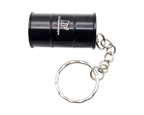 Флешка Металлическая Бочка "Barrel" R299 черная, гравировка