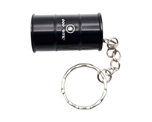 Флешка Металлическая Бочка "Barrel" R299 черная, гравировка