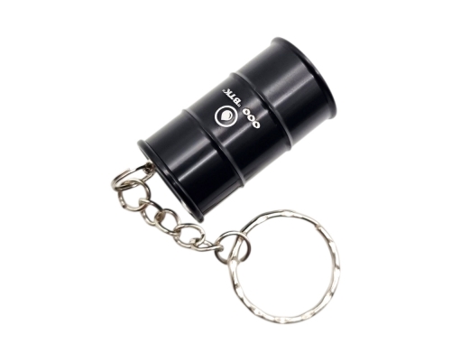 Флешка Металлическая Бочка "Barrel" R299 черная, гравировка