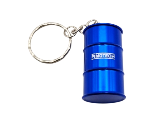 Флешка Металлическая Бочка "Barrel" R299 синяя, гравировка