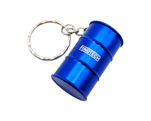 Флешка Металлическая Бочка "Barrel" R299 синяя, гравировка
