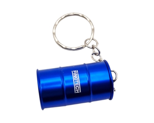 Флешка Металлическая Бочка "Barrel" R299 синяя, гравировка