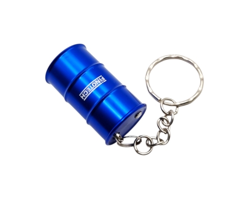 Флешка Металлическая Бочка "Barrel" R299 синяя, гравировка