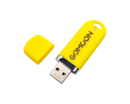 Флешка Пластиковая Мемо Софт-тач "Memo Soft-touch" S315 желтая, уф-печать