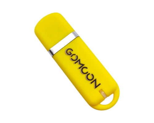 Флешка Пластиковая Мемо Софт-тач "Memo Soft-touch" S315 желтая, уф-печать