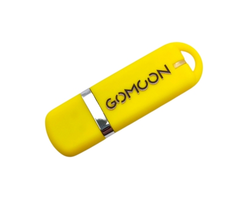 Флешка Пластиковая Мемо Софт-тач "Memo Soft-touch" S315 желтая, уф-печать