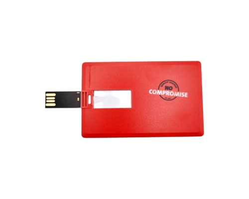 Флешка Пластиковая Визитка "Visit Card" S78 белая, уф-печать 4+4