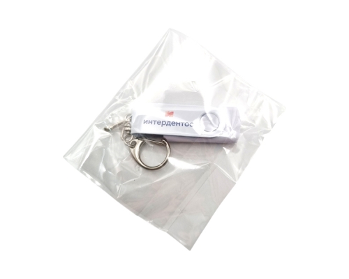 Флешка Пластиковая Твист Колор "Twist Color" S131 белый, уф-печать