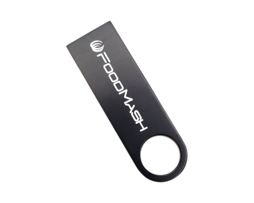 Флешка Металлическая Сензо "Senzo" R223 черная, гравировка