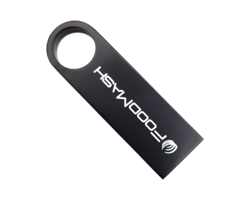 Флешка Металлическая Сензо "Senzo" R223 черная, гравировка