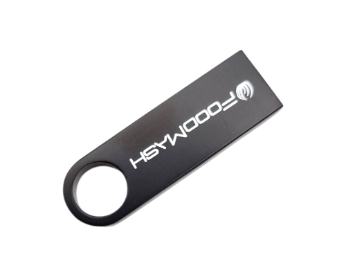 Флешка Металлическая Сензо "Senzo" R223 черная, гравировка