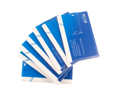 Флешка Пластиковая Визитка "Visit Card" S78 белый, уф-печать 4+4