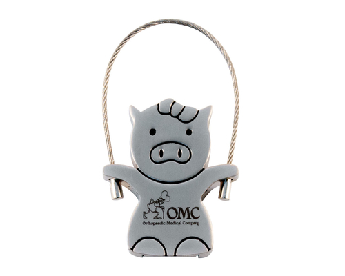 Флешка Металлическая Свинка Вуди "Woody Pig" R158 серебряный, гравировка 1+0, чернение