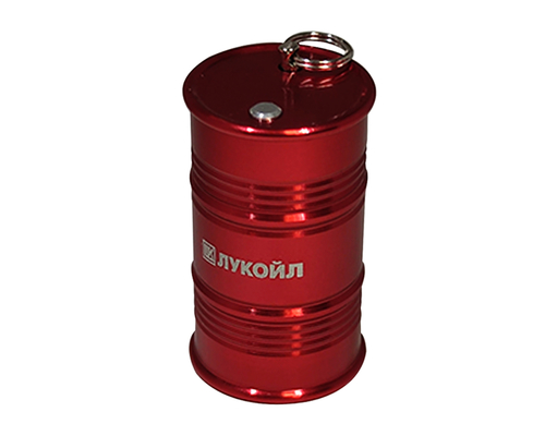 Флешка Металлическая Бочка "Barrel" R299, красный, гравировка 1+1
