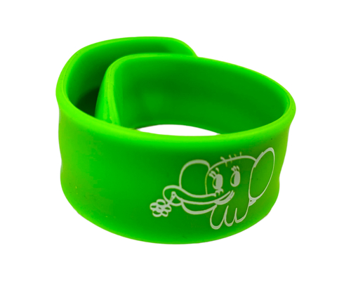 Флешка Силиконовая Браслет Слап "Bracelet Slap" V169 зеленая, тампопечать 1+0