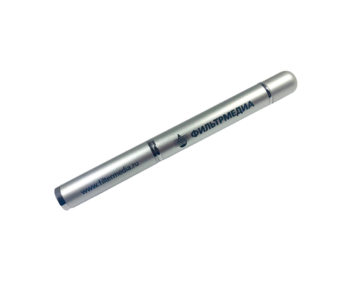 Флешка Металлическая Ручка Бона "Pen Bona" R324 серебристый, гравировка, чернение