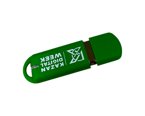 Флешка Пластиковая Мемо "Memo" S315 зеленая, уф-печать 1+0