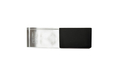 Флешка Стеклянная Кристалл "Crystal Glass Metal" W14 черный матовый 64 Гб