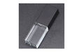 Флешка Стеклянная Кристалл "Crystal Glass Metal" W14 черный матовый 8 Гб