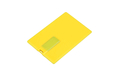 Флешка Пластиковая Визитка "Visit Card" S78 желтый 16 Гб