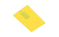 Флешка Пластиковая Визитка "Visit Card" S78 желтый 128 Гб