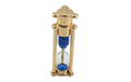 Флешка Стеклянные Песочные часы "Hourglass" W82 золотой / синий 256 Гб