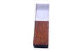 Флешка Стеклянная Кристалл "Crystal Glass Wood" W83 коричневый 512 Гб