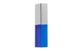 Флешка Стеклянная Кристалл "Crystal Glass Metal" W14 синий / серебряный матовый 2 Гб
