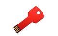 Флешка Металлическая Ключ "Key" R145 красный 32 Гб