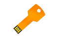 Флешка Металлическая Ключ "Key" R145 оранжевый 1 Гб