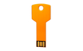 Флешка Металлическая Ключ "Key" R145 оранжевый 8 Гб