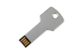 Флешка Металлическая Ключ "Key" R145 серебряный глянец 512 Гб