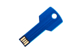 Флешка Металлическая Ключ "Key" R145 синий 64 Гб