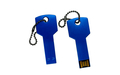 Флешка Металлическая Ключ "Key" R145 синий 1 Гб