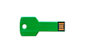 Флешка Металлическая Ключ "Key" R145 зеленый 1 Гб